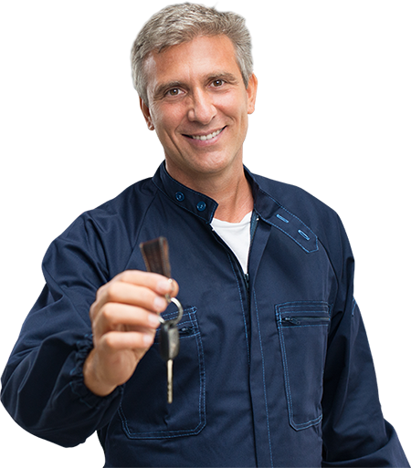 Un serrurier Ehrhard vous tend une clé